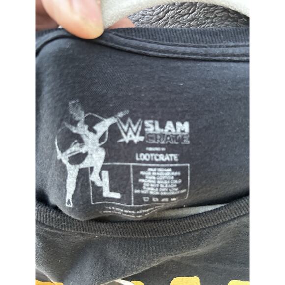 WWE Walk With Elias T-Shirt Black Lootcrate Slamcrate Mens Large W7 - Picture 2 of 2